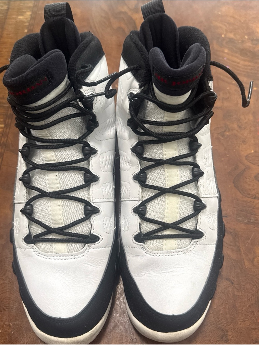 Jordan Men's White and Black High-Top Sneakers